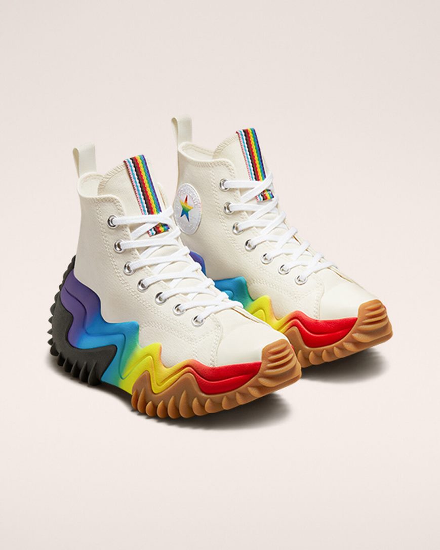 Topanky Na Platforme Converse Run Star Motion CX Pride Vysoke Panske Béžové Nachový | SK B5NOY9